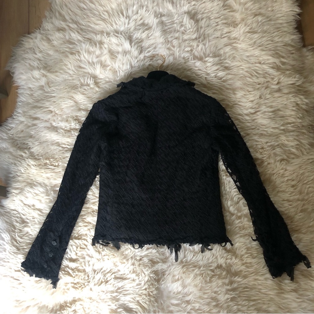 COPY - Chanel 05C black mesh lace jacket skirt suit 36 - Picture 14 of 16